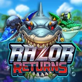 Razor Returns logo by Push Gaming at Level up CasinoRazor Returns