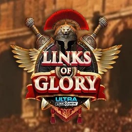 Slots logo of Links of Glory from Slingshot Studios at Level up Casino