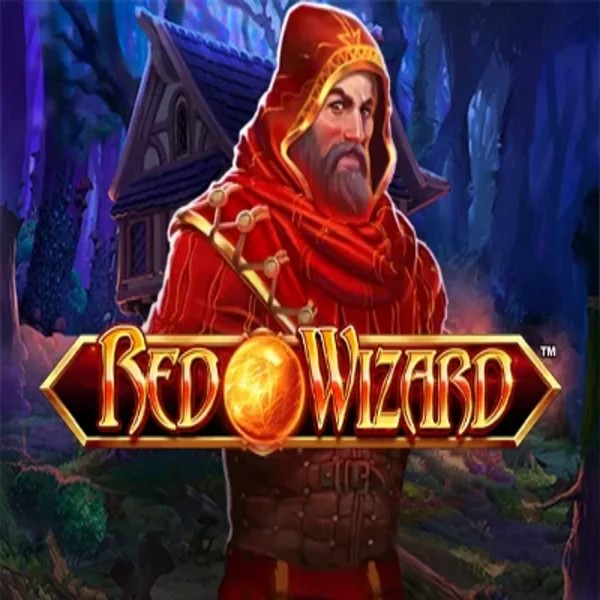 Red Wizard slot logo by Rarestone Gaming at Level up Casino