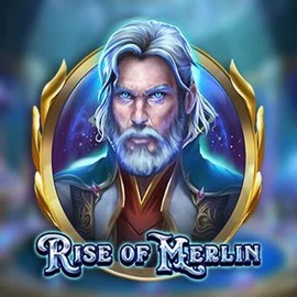 Official Slots logo: Rise of Merlin by Play'n GO at Level up Casino