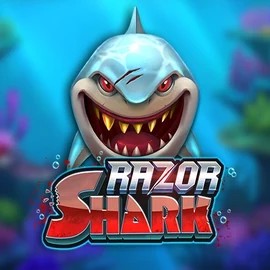Razor Shark slot logo by Push Gaming at Level up CasinoRazor Shark