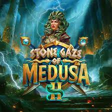 Stone Gaze of Medusa 2 by Stakelogic, showcased at Levels Up Casino.com – game logo
