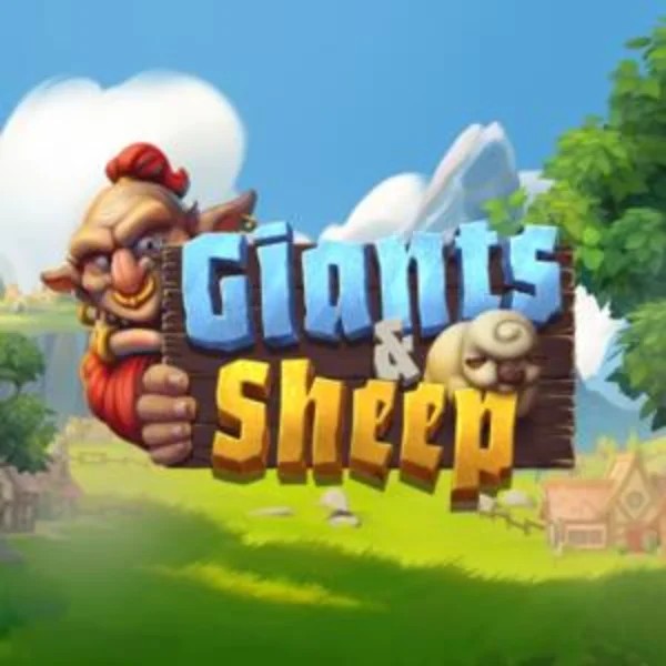 Giants and Sheep slot logo by Relax Gaming at Level up CasinoGiants and Sheep